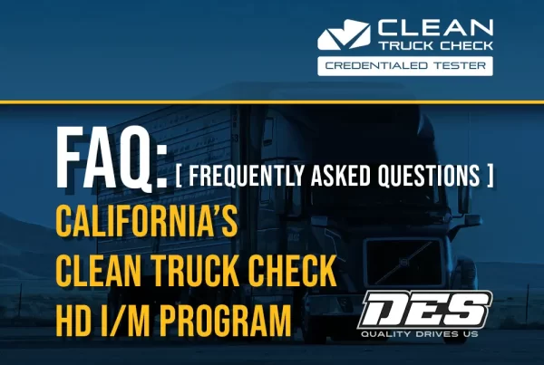 FAQ - Clean Truck Check in California